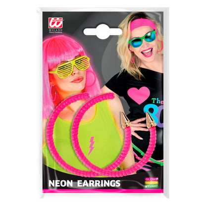 "OHRRINGE NEON PINK" – Ansicht 3