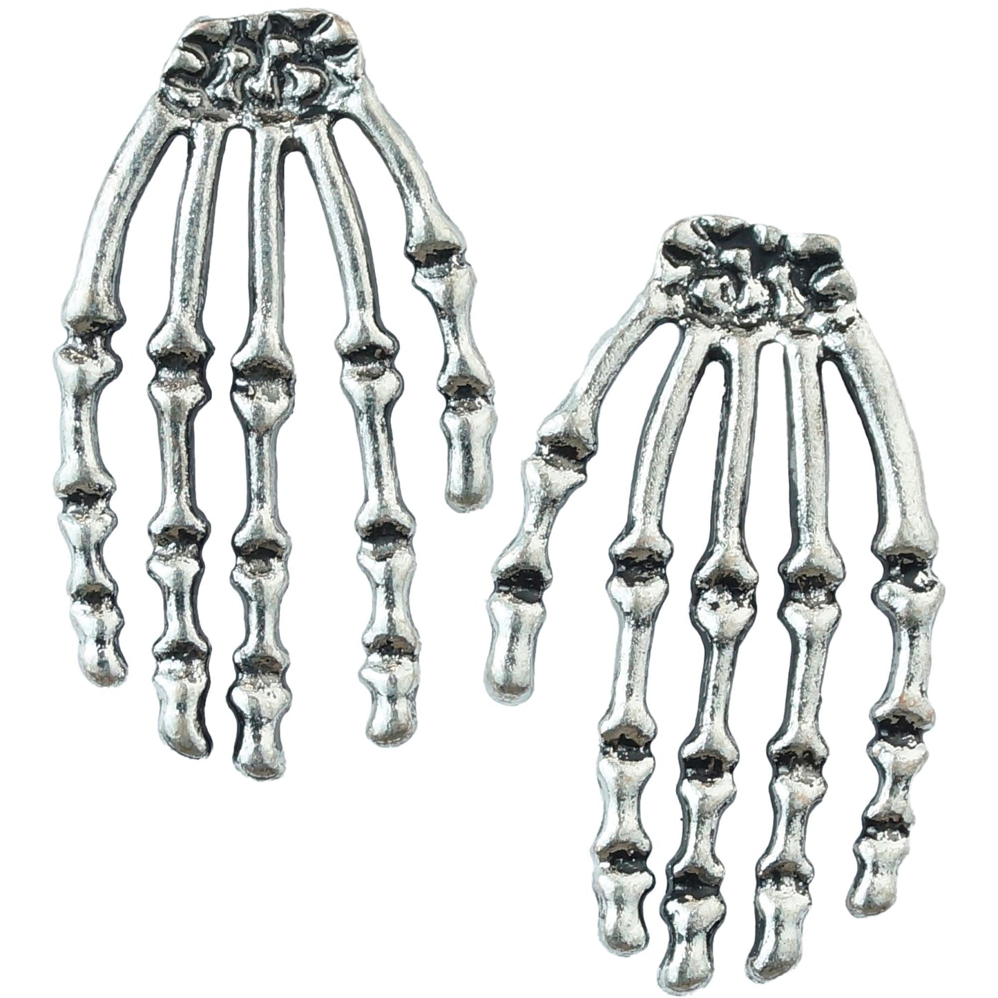 "OHRRINGE SKELETTHAND" – Vorderansicht