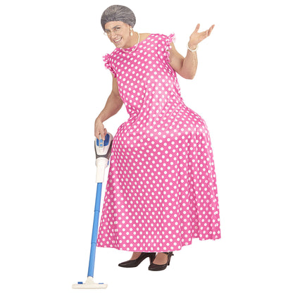 "OMA" (Fatsuit dicke Oma, Kleid) – Detailansicht