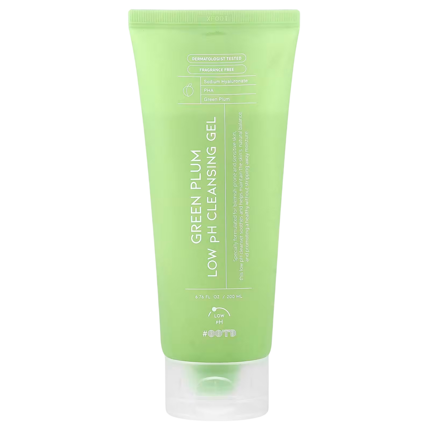 #OOTD, Green Plum, Reinigung und Hydratisierung, Reinigungsgel, Für das Gesicht, 200 ml