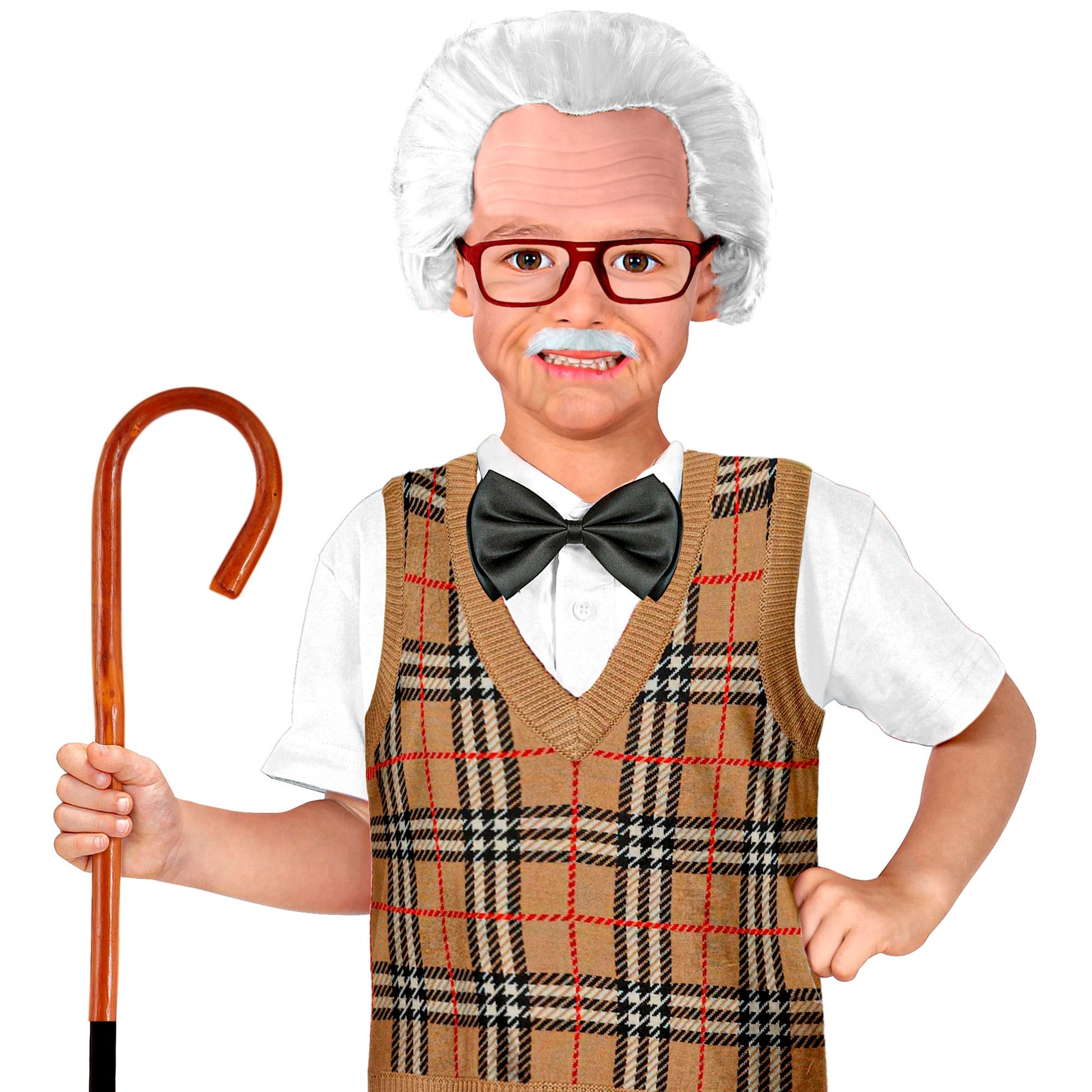 "OPA PERÜCKE MIT GLATZE, SCHNURRBART & BRILLE" in Box – Ansicht 3