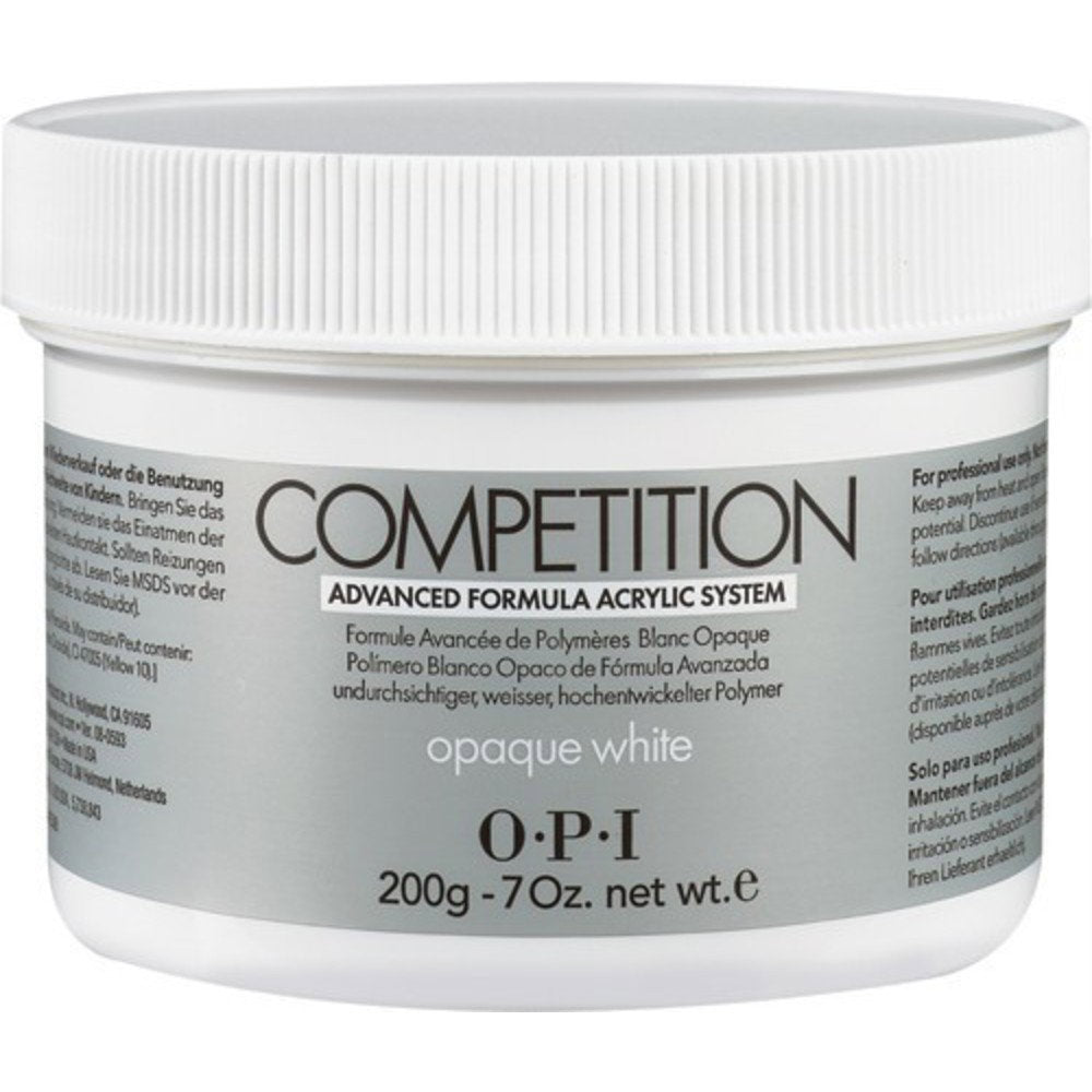 Opi, Competition, Acrylnagelpuder, Undurchsichtiges Weiß, 200 g
