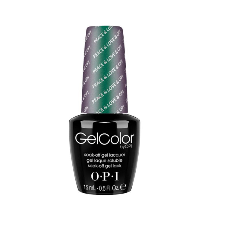 Opi Opi, Gel Color, Semi-permanenter Nagellack, GC F56, Frieden & Liebe & Opi, 15 ml Regular