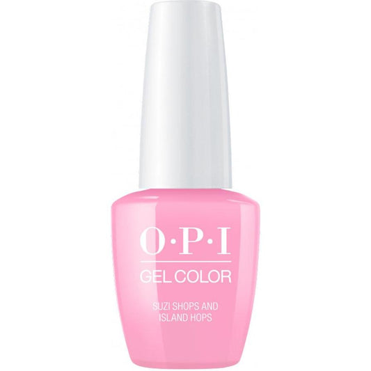 Opi Opi, Gel Color, Semi-permanenter Nagellack, Suzi shoppt und hüpft von Insel zu Insel, 15 ml Regular
