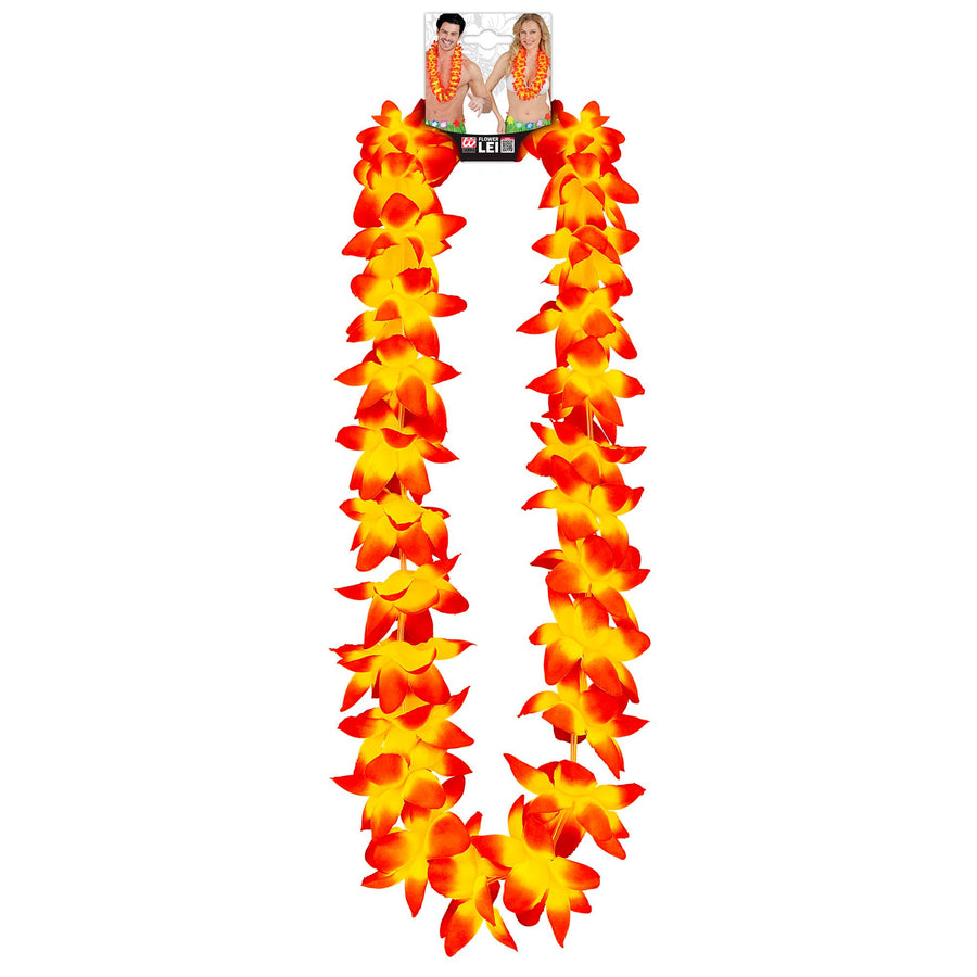 "ORANGENE HAWAIIKETTE" – Detailansicht