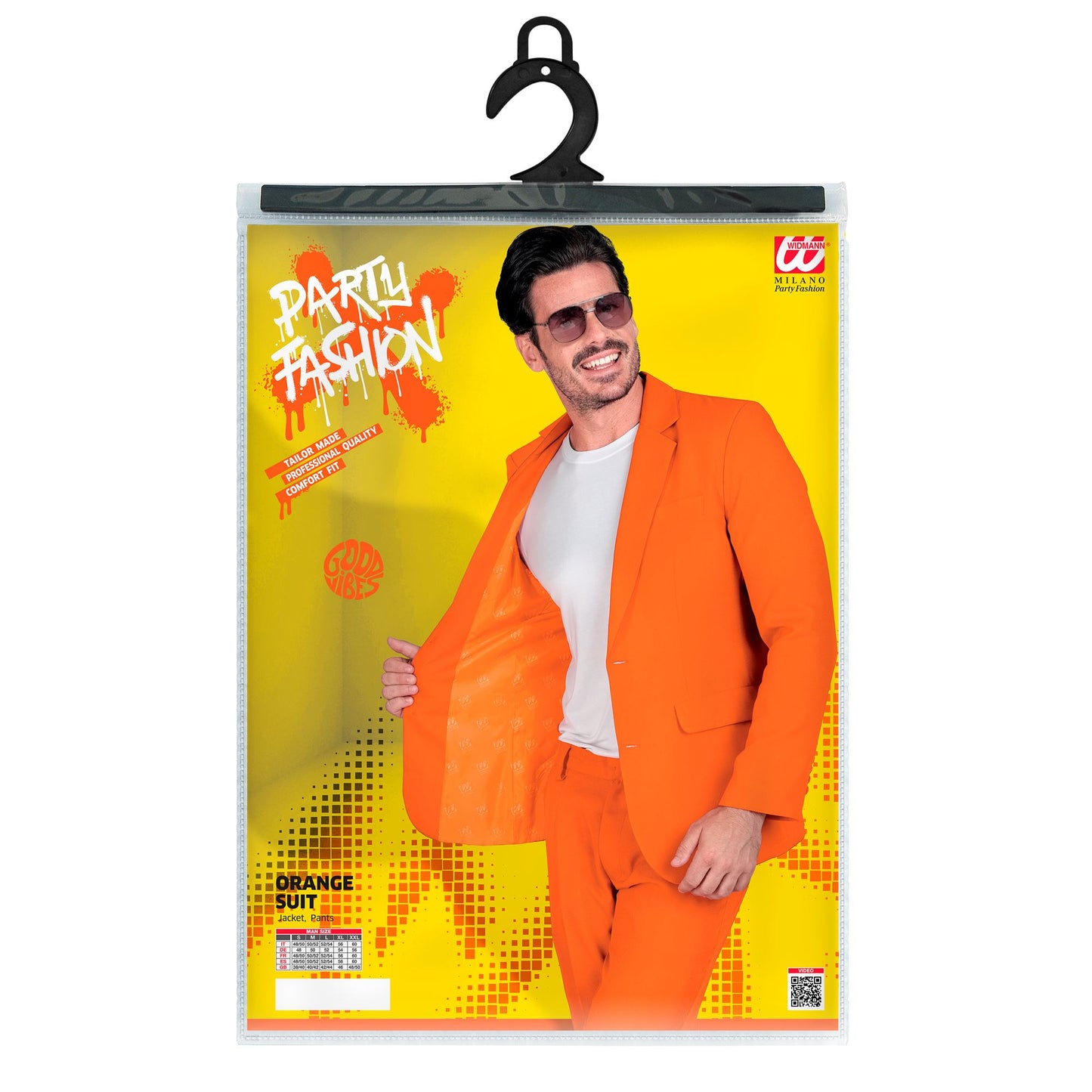 "ORANGENER PARTY FASHION ANZUG" (Jackett, Hose) – Ansicht 5