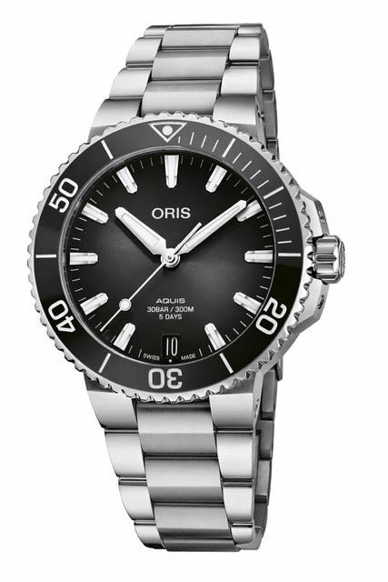 ORIS Mod. AQUIS DATE CALIBRE 400 41,5MM -5 DAYS POWER RESERVE, 300M, CERAMIC BEZEL 01 400 7769 4154-07 8 22 09PEB Date Armbanduhr 41.5 mm