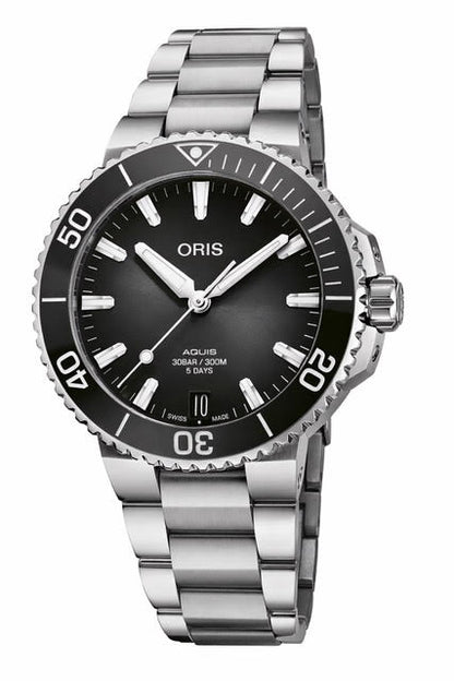 ORIS Mod. AQUIS DATE CALIBRE 400 41,5MM -5 DAYS POWER RESERVE, 300M, CERAMIC BEZEL 01 400 7769 4154-07 8 22 09PEB Date Armbanduhr 41.5 mm