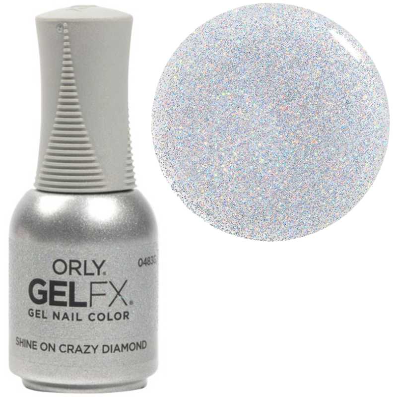 Orly Orly, Gelfx, Glitzer, Semi-permanenter Nagellack, Shine On Crazy Diamond, 18 ml Regular