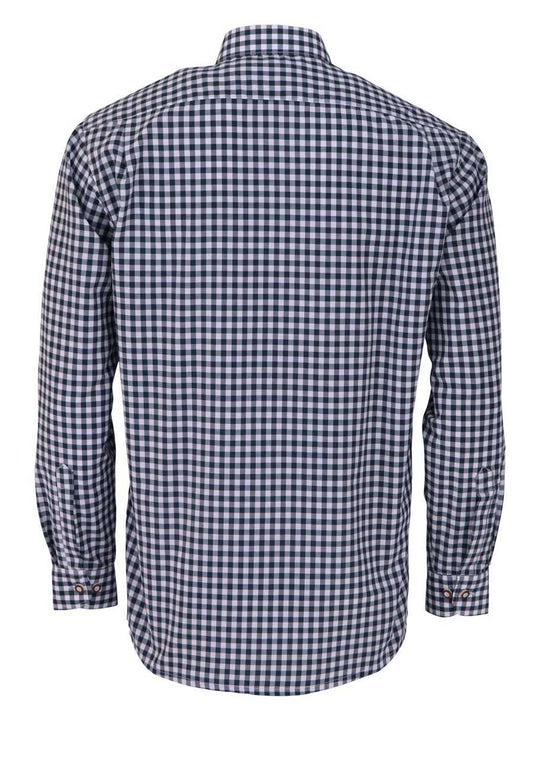 Plaid Hemd OS Trachten – Regular Fit, Dunkelgrün, Langarm - Fasnacht24.ch