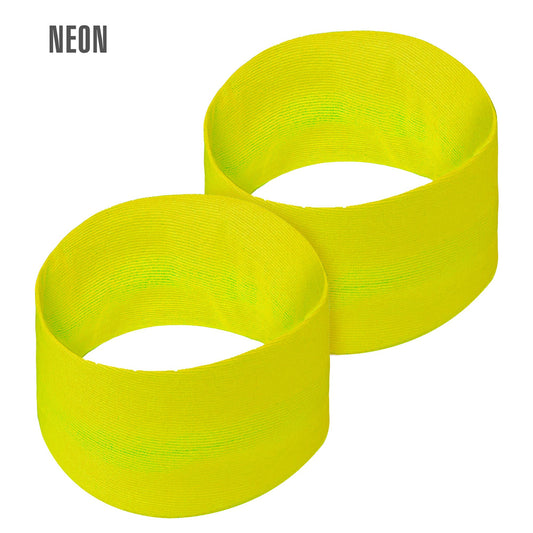 Paar "NEON GELBE ARMBÄNDER" – Vorderansicht