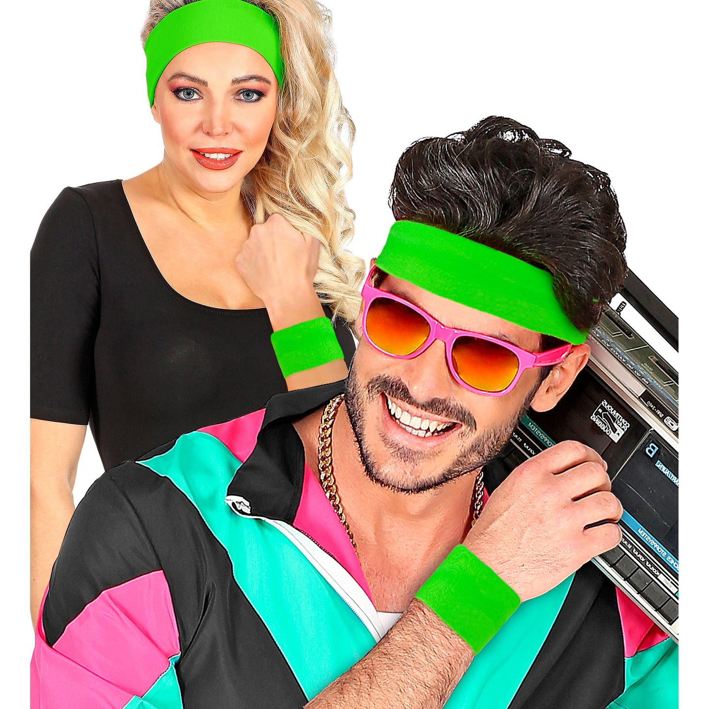 Paar "NEON GRÜNE ARMBÄNDER" – Ansicht 3