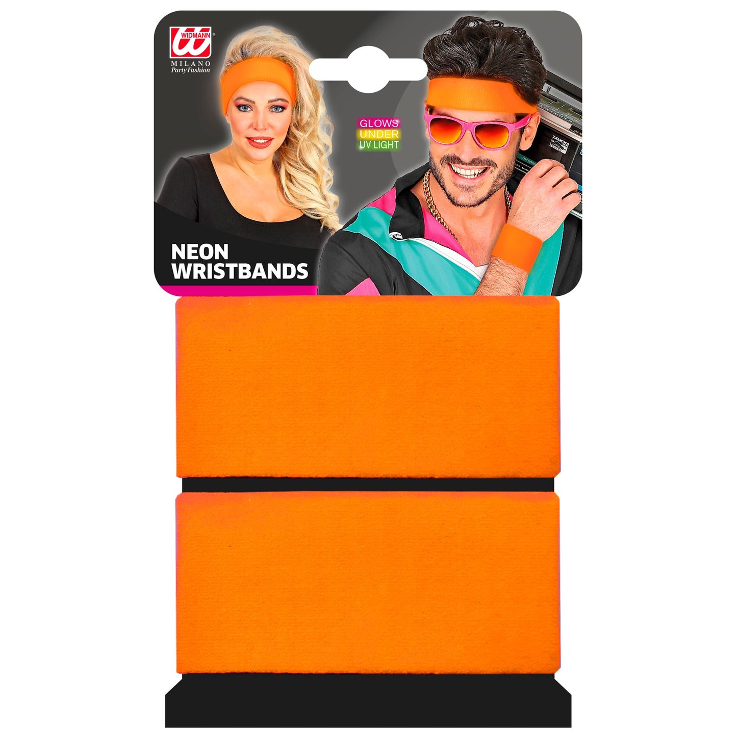 Paar "NEON ORANGE ARMBÄNDER" – Detailansicht