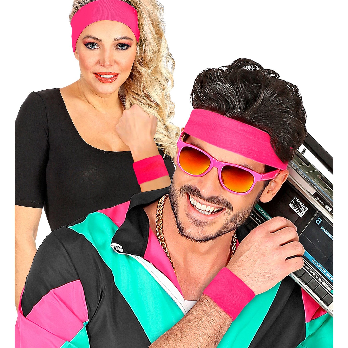 Paar "NEON PINKE ARMBÄNDER" – Ansicht 3