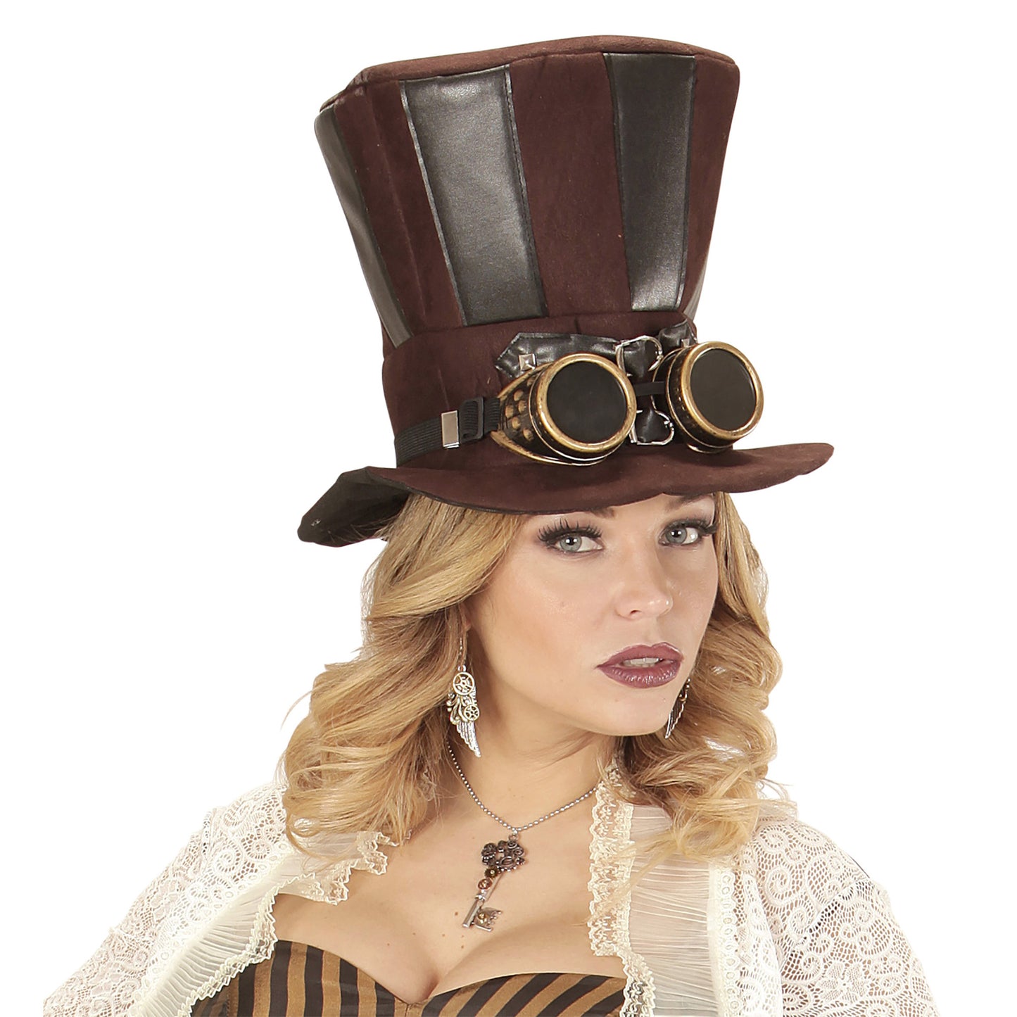 Paar " STEAMPUNK OHRRINGE MIT FLÜGELN" – Ansicht 3