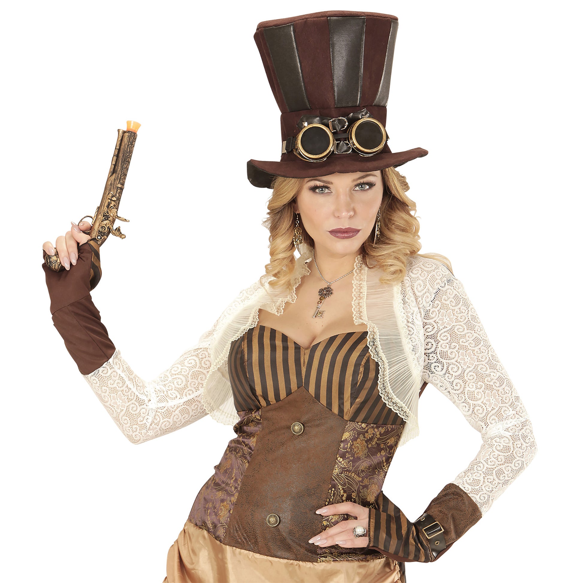 Paar " STEAMPUNK OHRRINGE MIT FLÜGELN" – Ansicht 4
