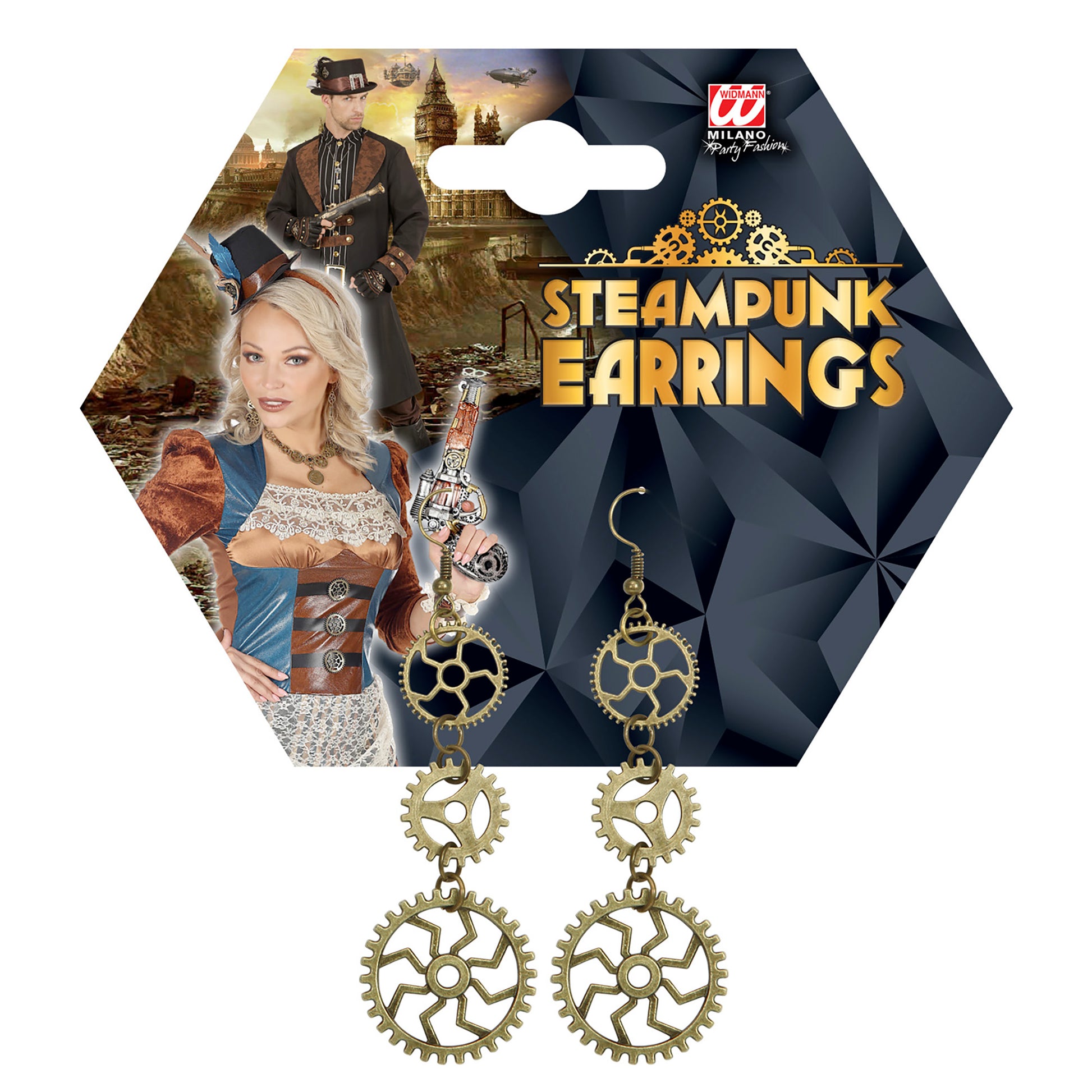 Paar "STEAMPUNK OHRRINGE" – Detailansicht