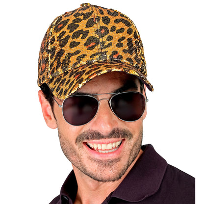 "PAILLETTEN BASECAP IN LEOPARDENMUSTER" – Ansicht 4