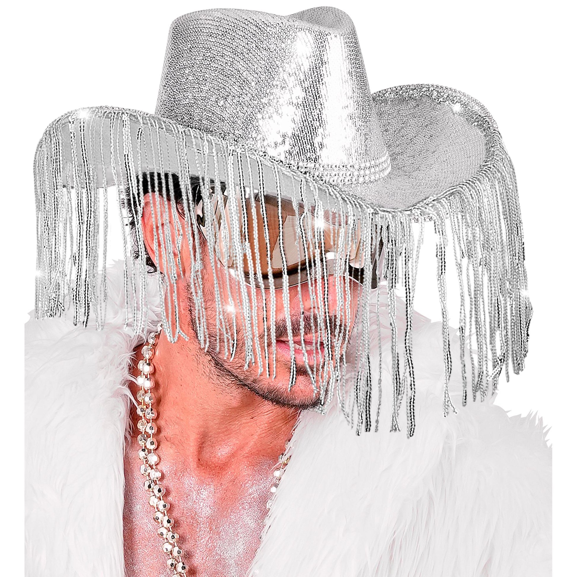 "PAILLETTEN COWBOYHUT MIT STRASS & FRANSEN" – Ansicht 4