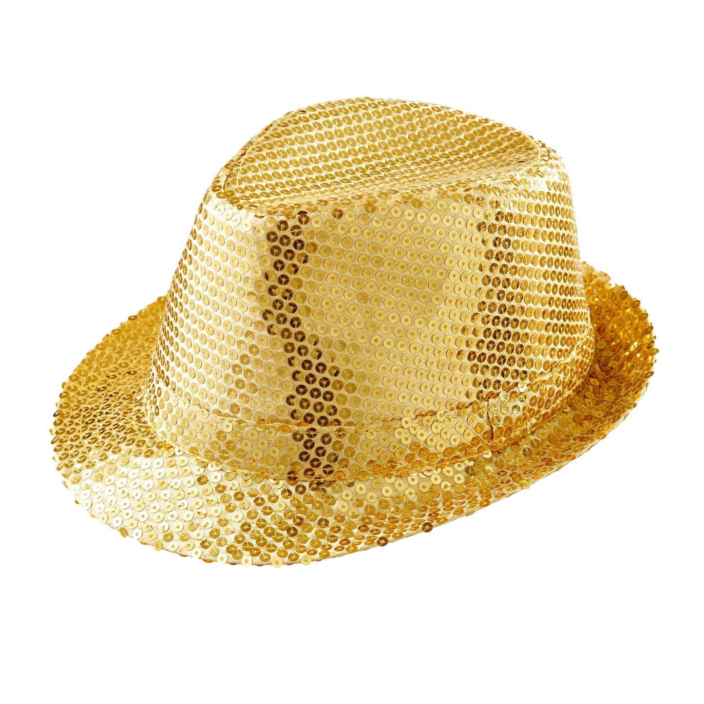 "PAILLETTEN FEDORA - GOLD" – Vorderansicht
