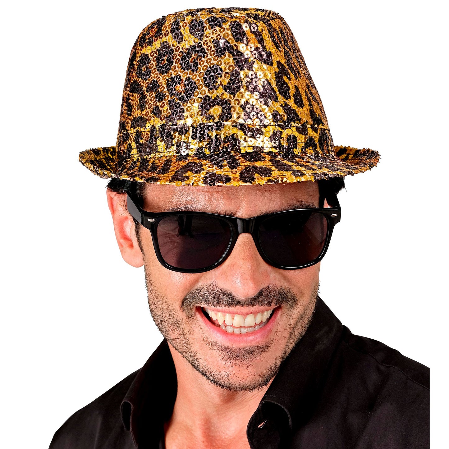 "PAILLETTEN FEDORA IN LEOPARDENMUSTER" – Ansicht 4