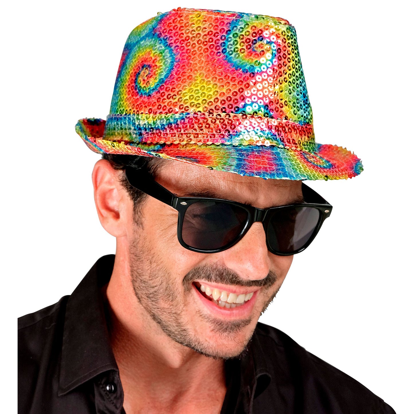 "PAILLETTEN FEDORA IN TIE-DYE MUSTER" – Ansicht 6
