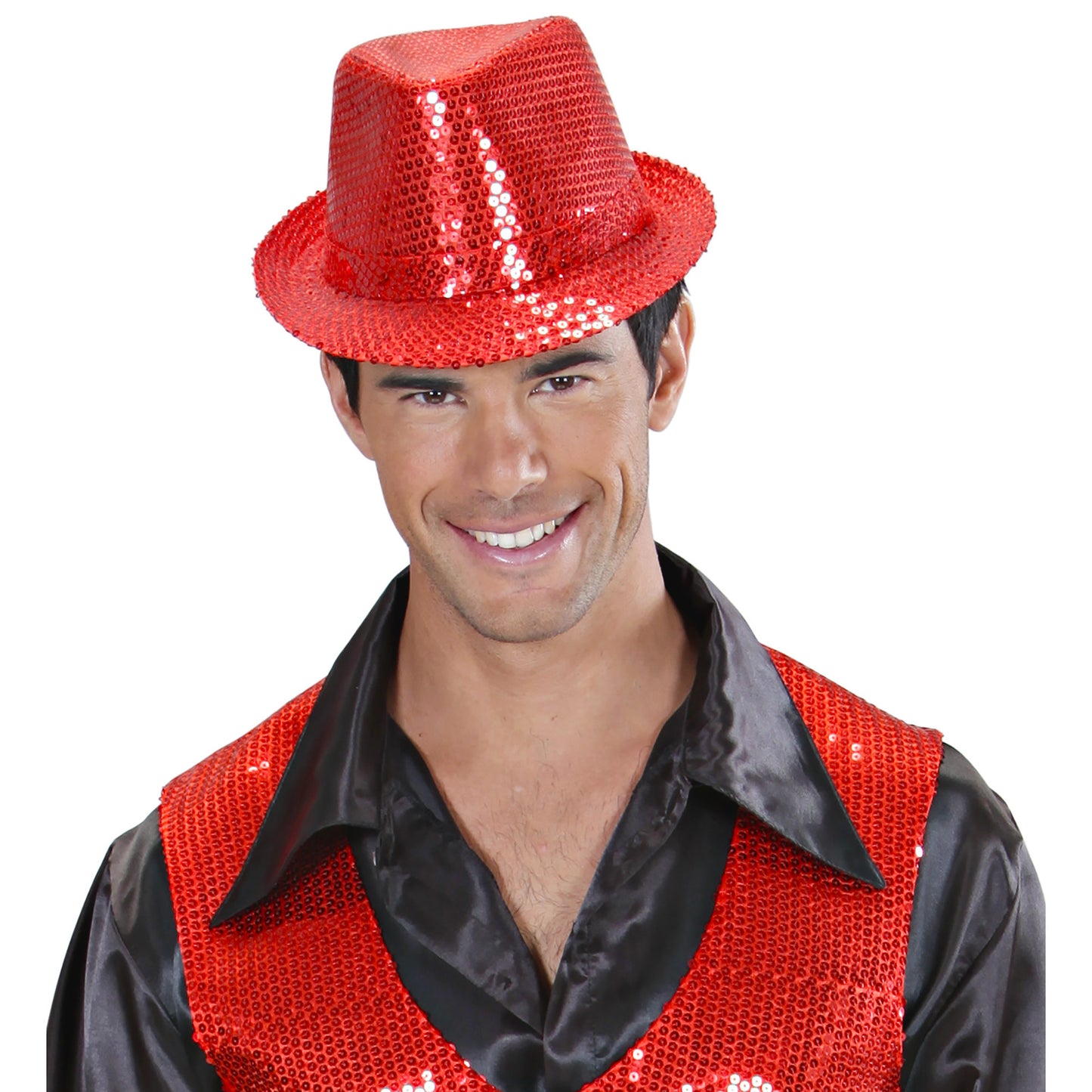 "PAILLETTEN FEDORA - ROT" – Ansicht 4