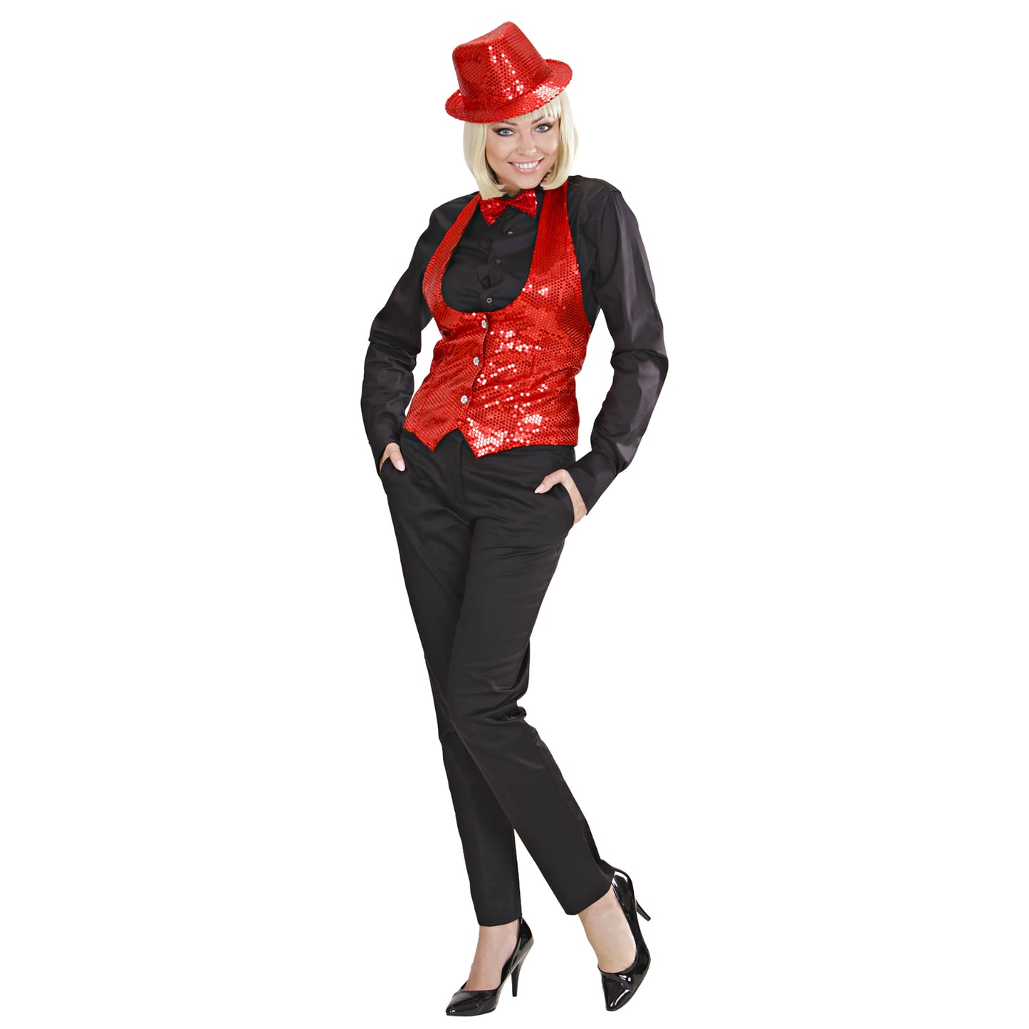 "PAILLETTEN FEDORA - ROT" – Ansicht 5