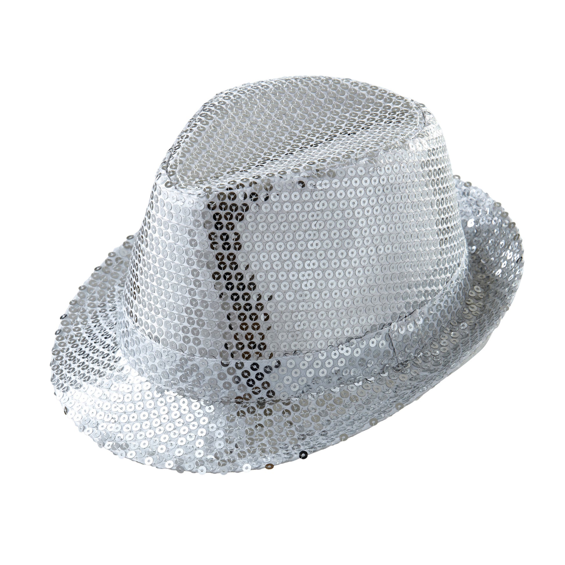 "PAILLETTEN FEDORA - SILBER" – Vorderansicht