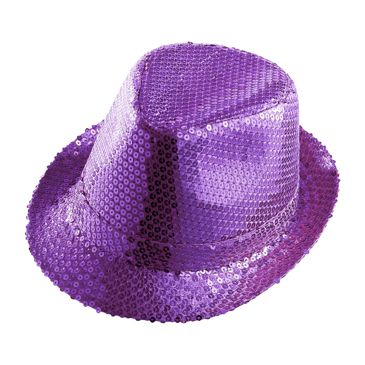 "PAILLETTEN FEDORA - VIOLETT" – Vorderansicht