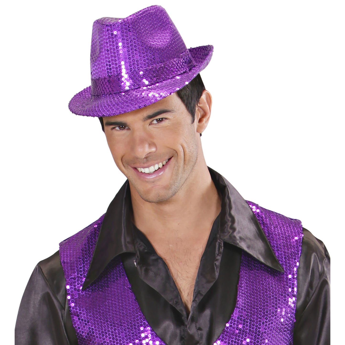 "PAILLETTEN FEDORA - VIOLETT" – Ansicht 4