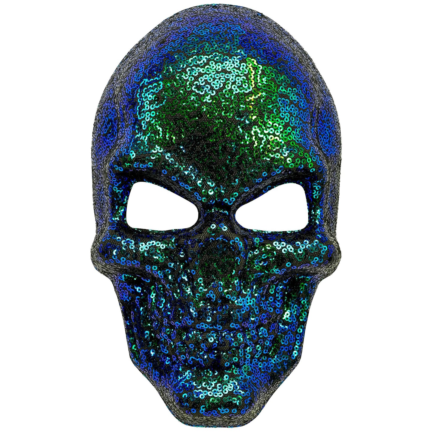 "PAILLETTEN TOTENKOPFMASKE" – Vorderansicht