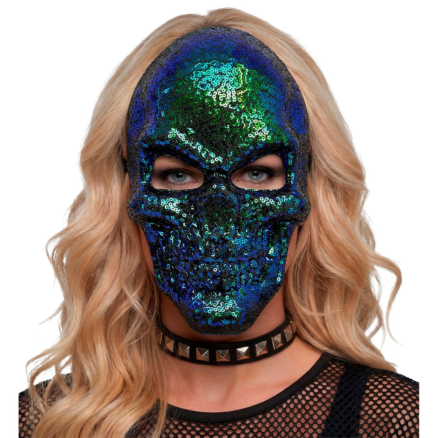 "PAILLETTEN TOTENKOPFMASKE" – Ansicht 4