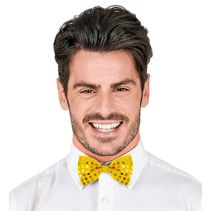 "PAILLETTENFLIEGE" in 4 Farben sort – Detailansicht