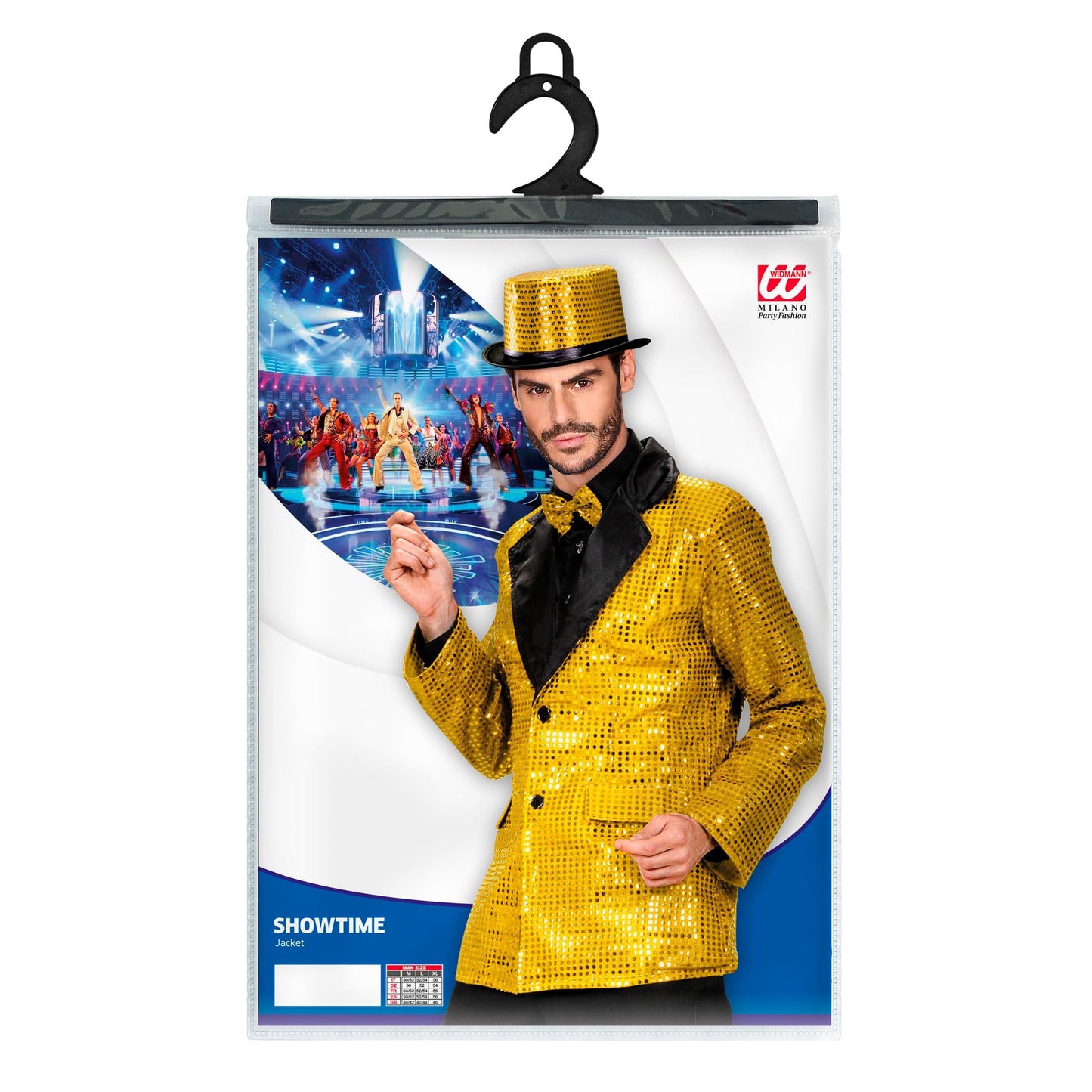 "PAILLETTENJACKE MIT KRAGEN AUS SATIN - GOLD" – Ansicht 3