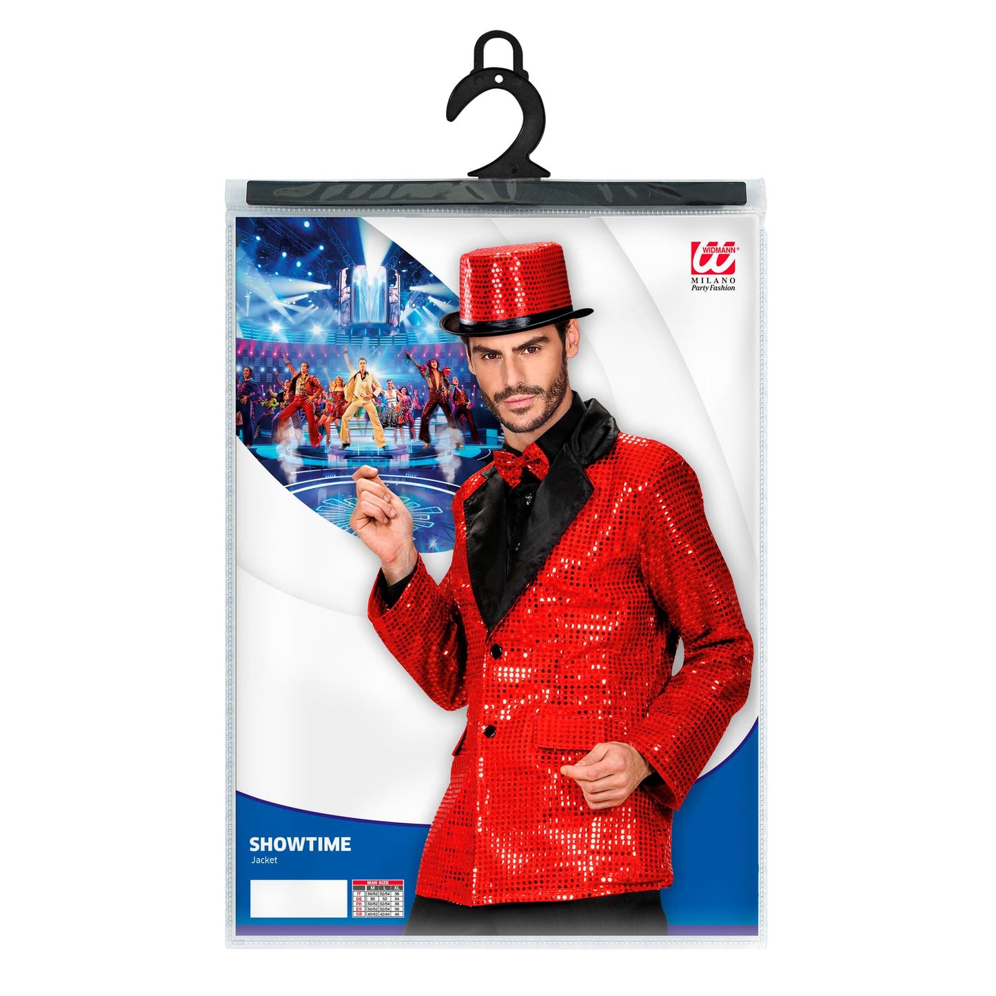 "PAILLETTENJACKE MIT KRAGEN AUS SATIN - ROT" – Ansicht 3