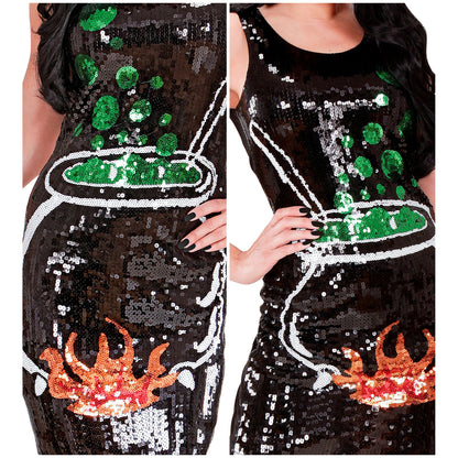 "PAILLETTENKLEID HEXE" – Ansicht 3
