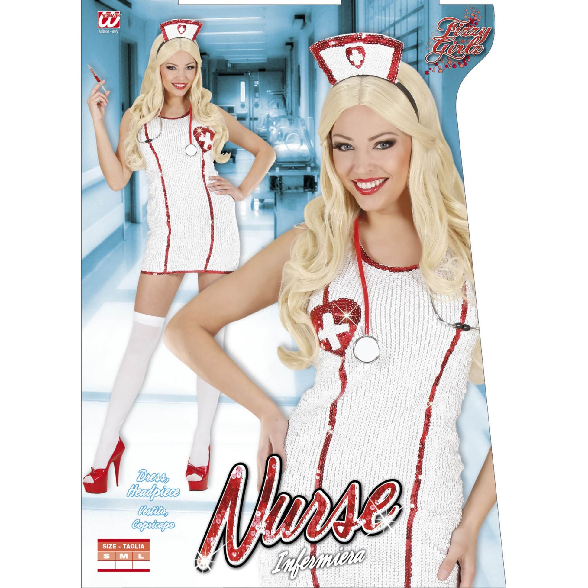 "PAILLETTENKLEID KRANKENSCHWESTER" (Kleid, Haube) – Ansicht 5