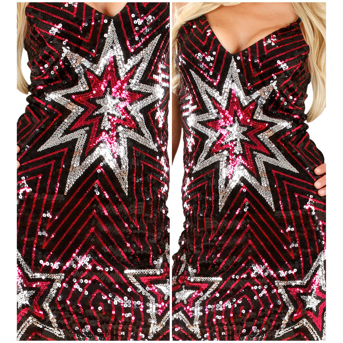 "PAILLETTENKLEID STERNE" – Ansicht 4