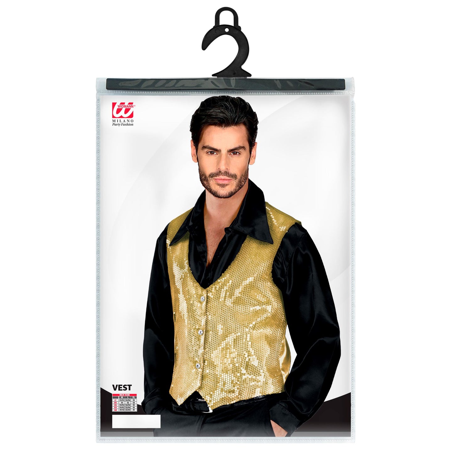 "PAILLETTENWESTE GOLD" für Herren – Ansicht 3