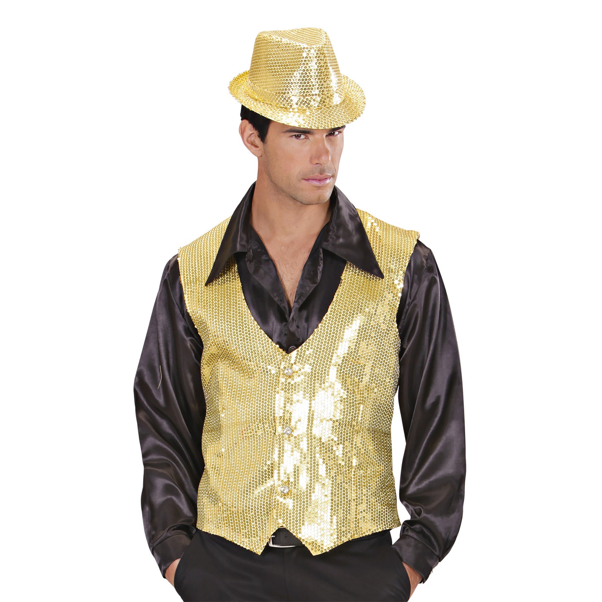 "PAILLETTENWESTE GOLD" für Herren – Ansicht 4