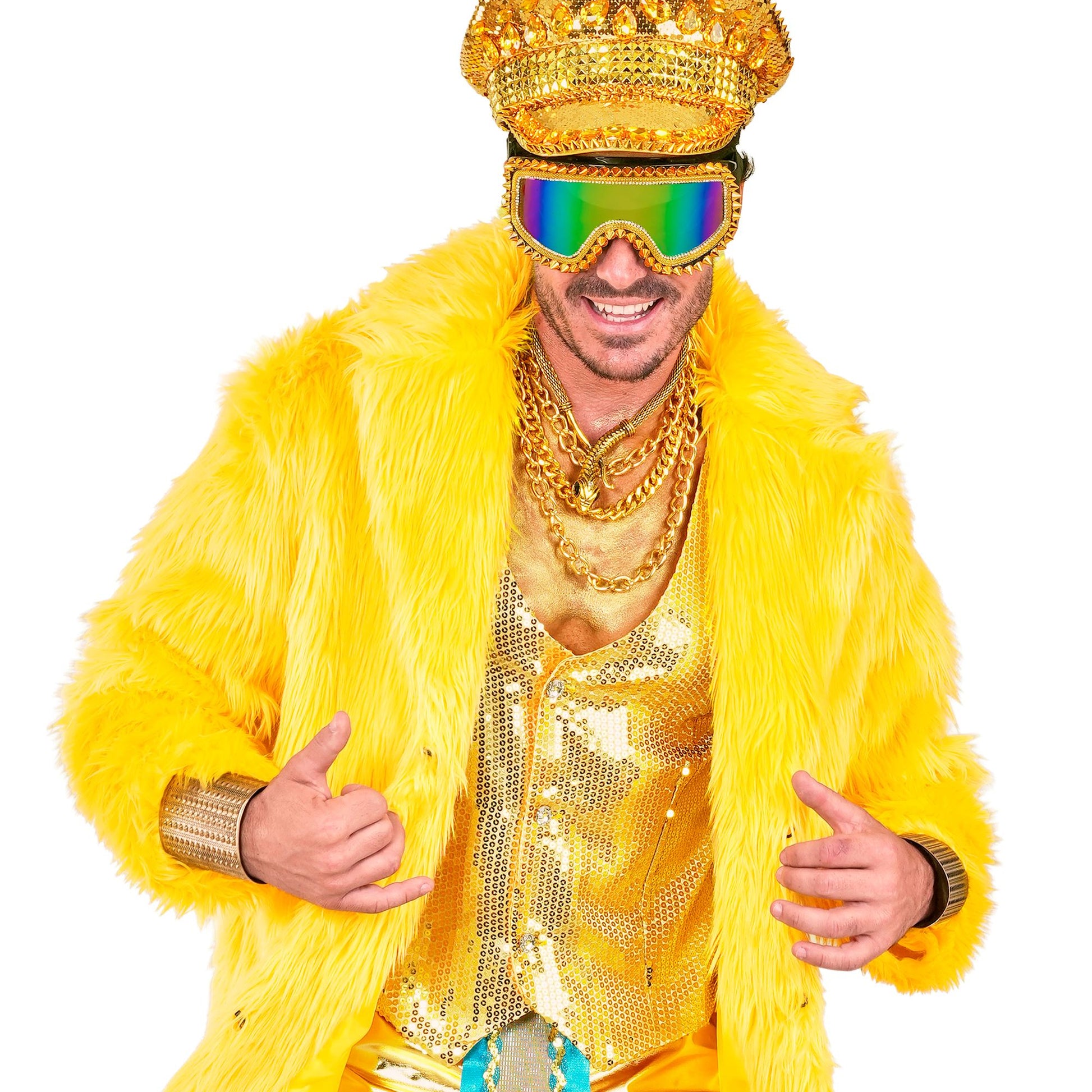 "PAILLETTENWESTE GOLD" für Herren – Ansicht 5
