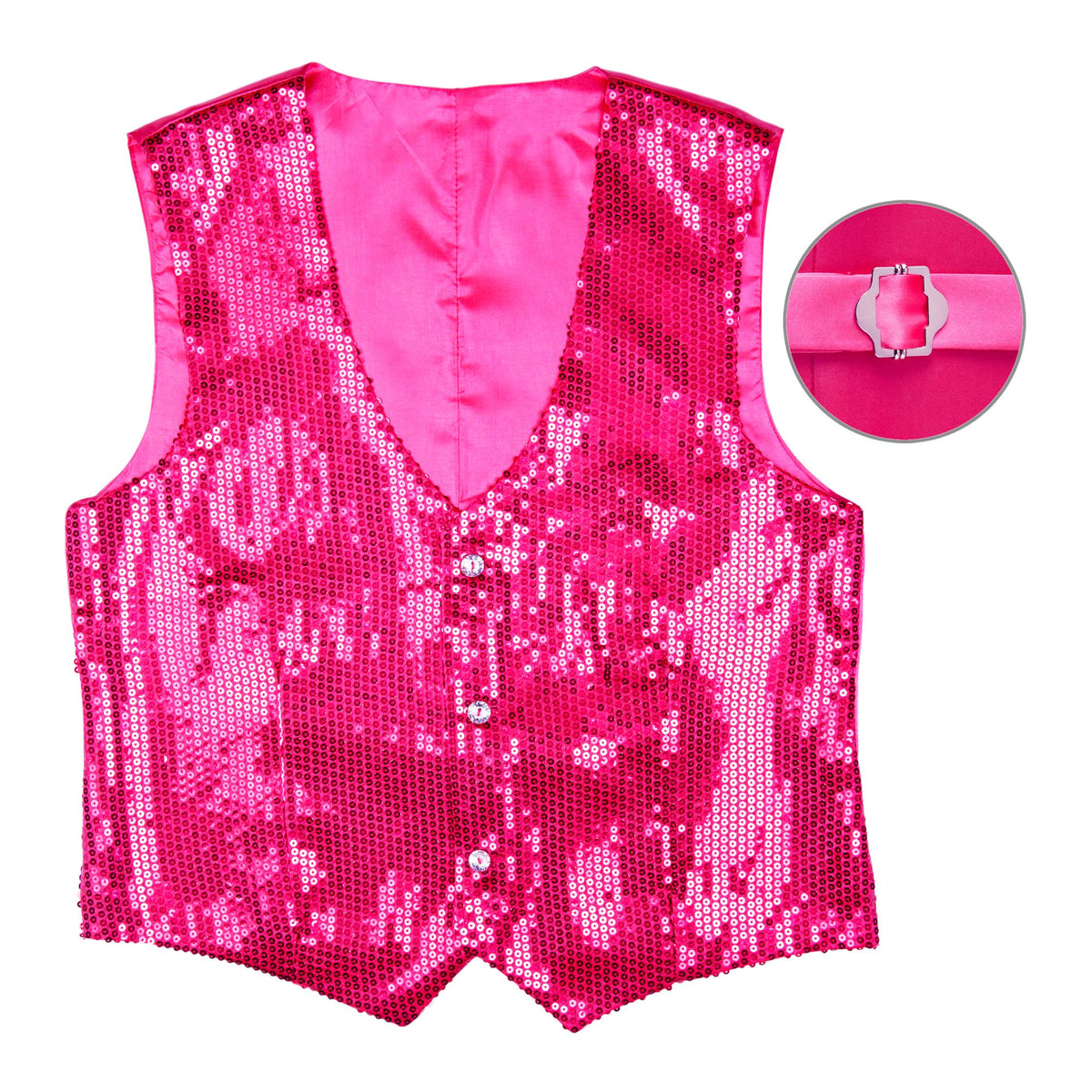 "PAILLETTENWESTE PINK" für Herren – Detailansicht