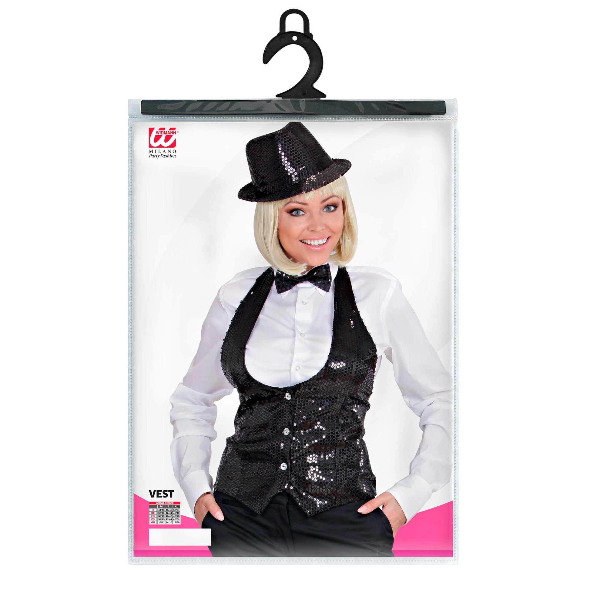 "PAILLETTENWESTE SCHWARZ" für Damen – Ansicht 4
