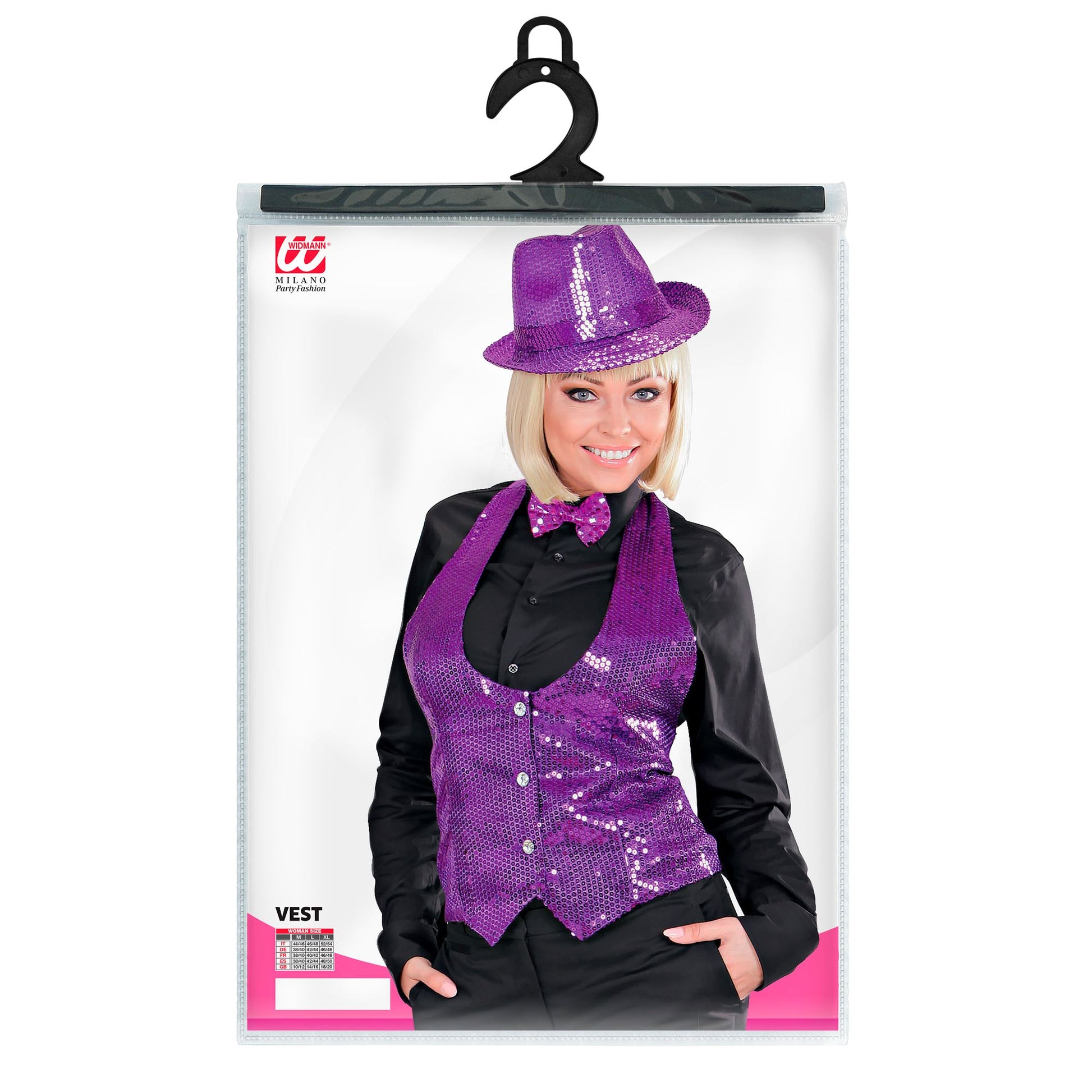 "PAILLETTENWESTE VIOLETT" für Damen – Ansicht 4