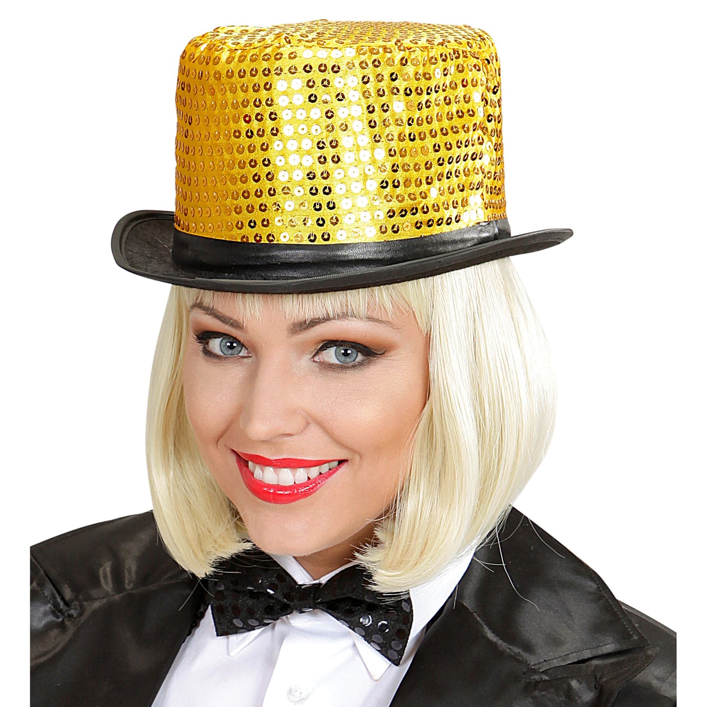 "PAILLETTENZYLINDER GOLD" 11 cm – Ansicht 3