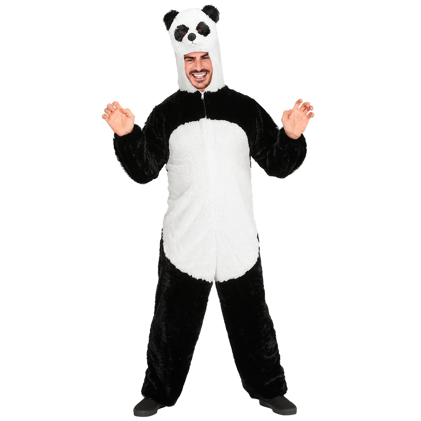 "PANDA SOFT PLÜSCHKOSTÜM" (Overall mit Kapuze und Maske) – Detailansicht