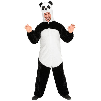 "PANDA SOFT PLÜSCHKOSTÜM" (Overall mit Kapuze und Maske) – Detailansicht