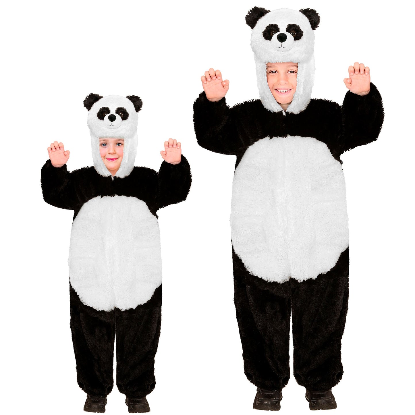 "PANDA SOFT PLÜSCHKOSTÜM" (Overall mit Kapuze) – Vorderansicht