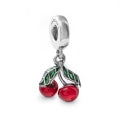 PANDORA ASYMMETRICAL CHERRY FRUIT DANGLE CHARM 791583C01 Schmuck Silber Silver 925° - ansicht-3
